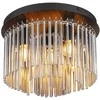 Lubinis šviestuvas GLOBO GORLEY, 5xE14, 40W, 230V, metalinis, juodos sp, ø32x23cm