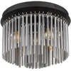 Lubinis šviestuvas GLOBO GORLEY, 5xE14, 40W, 230V, metalinis, juodos sp, ø32x23cm
