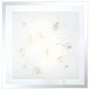 Lubinis šviestuvas GLOBO Jasmina, 2 x E27, 40W, su stiklu, chromo sp., 33,5 x 33,5 x 8,5cm