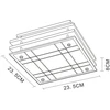 Lubinis šviestuvas GLOBO Kadavu, 1 x E27, 60W, chromo/ medžio sp., 23,5 x 23,5 x 8 cm