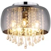 Lubinis šviestuvas GLOBO NAXIS, 3xE27,40W,230V,metalinis,kristalai,juodos sp,ø40x33cm