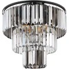 Lubinis šviestuvas GLOBO NAXIS, 3xE27,40W,230V,metalinis,kristalai,juodos sp,ø40x33cm