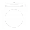 Lubinis šviestuvas Išmanusis lubinis LED šviestuvas GLOBO SAJAMA 30W CCT3000-6500K 3483lm ø54cm su pultu/APP