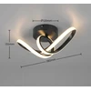 Lubinis šviestuvas Lubinis LED šviestuvas REALITY KASIA ,7W, 3000K, 800lm, juodos sp. 10,5x24x24cm