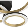 Lubinis šviestuvas Lubinis LED šviestuvas EGLO CALLIERA, 20 W 2500 lm 4000 K, juodos/aukso sp, 44,5x49x9,5cm