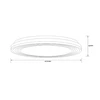 Lubinis šviestuvas Lubinis LED šviestuvas BRILLIANT KOBANA, 24 W, 3000 K, 2400 lm, Ø 34 x 6 cm