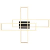 Lubinis šviestuvas Lubinis LED šviestuvas GLOBO DAKARI, 40W,3000K,4230lm,matinės juodos/aukso sp, 9,5x60x80cm