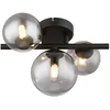 Lubinis šviestuvas Lubinis LED šviestuvas GLOBO Riha, 3xG9, 3,5W, 3000K, 350lm, sidab/juodos sp., 20,8x28,3cm