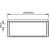 Lubinis šviestuvas Lubinis LED šviestuvas BRILLIANT MILTON, 18 W, 4000 K, 2400 lm, baltos sp, 30 x 30 x 2,6cm