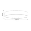 Lubinis šviestuvas Lubinis LED šviestuvas BRILLIANT SLIMLINE, 24 W, 3000 K, 2400 lm, juodos sp, Ø 33 x 6,5 cm