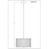 Lubinis šviestuvas Pakabinamas šviestuvas GLOBO RUN, 1 x E27 max 60W, dūmų spalvos K5 kristalai, ø13,5x120cm