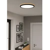Lubinis šviestuvas Plafoninis LED šviestuvas EGLO ROVITO-R IP44 20W 2700-6500K 2900lm juodas Ø50cm su pultu