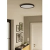 Lubinis šviestuvas Plafoninis LED šviestuvas EGLO ROVITO-R IP44 18W 2700-6500K 2300lm juodas Ø39cm su pultu