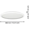 Lubinis šviestuvas Plafoninis LED šviestuvas EGLO ROVITO-R IP44 18W 2700-6500K 2300lm baltas Ø39cm su pultu