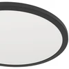 Lubinis šviestuvas Plafoninis LED šviestuvas EGLO ROVITO-R IP44 18W 2700-6500K 2300lm juodas Ø39cm su pultu