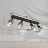 Lubinis šviestuvas Taškinis šviestuvas GLOBO HUBERTUS, 4 x E14, 40W, 230V, matinės juodos sp, 7 x 56 x 14 cm