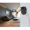 Lubinis šviestuvas Taškinis šviestuvas GLOBO Xara I, 1 x E14, 40W, juodos/žalvario sp., 8 x 13,5 x 13 cm