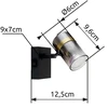 Lubinis šviestuvas Taškinis šviestuvas GLOBO TRABBY, 1xGU10 max 1x8W, juodos sp stiklas dūmų sp 7x9,6x12,5cm