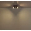 Lubinis šviestuvas Taškinis šviestuvas GLOBO KAYDEN, 2xGU10 max 2x25W metalas/medis juodos sp 8x10x26cm