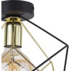 Lubinis šviestuvas TK LIGHTING ALAMBRE, 1xE27, LED Max 15W, juodas