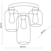 Lubinis šviestuvas TK LIGHTING MARCO 3318, 3 × 60 W, E27