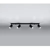 Lubinis šviestuvas TK LIGHTING TOP Juodas 4, 4xGU10 LED 10W