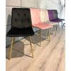 Lugano BORGO VELVET Juodas GOLD minkšta kėdė