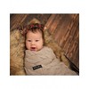 LULLALOVE - Antklodė, pasiūta iš 100% merino vilnos, aukščiausios kokybės, smėlio spalvos.