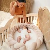 Lulumi Ochraniacz Warkocz do łóżeczka 200 cm Kreminė Light beige