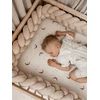 Lulumi Ochraniacz Warkocz do łóżeczka 200 cm Kreminė Light beige