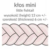 Lulumi Warkocz ochraniacz do łóżeczka Kłos mini 300 cm Jasny Pilka