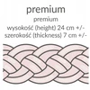 Lulumi Warkocz ochraniacz do łóżeczka Premium 200 cm Kreminis