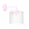 Luminex 9434 kinkiet Sweet Bow pink, shade dia 180/h 150 baltas 1xE27