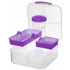 Lunch konteineris Bento Cube 1,25l SISTEMA bez BPA violetinė