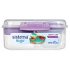 Lunch konteineris Bento Cube 1,25l SISTEMA bez BPA violetinė