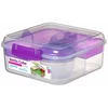 Lunch konteineris Bento Cube 1,25l SISTEMA bez BPA violetinė