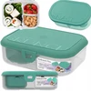 LunchBOX MyBrunch City 1220ml + MySnack 400ml MAKAMAKA žalia