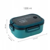 Lunchbox su przegródkami 3 komorowy śniadaniówka ze sztućcami 1200ml KITE
