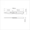 Lupimo peilis Polywood Tramontina ašmenys 7.6cm su juoda PP rankena