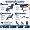 Luverno TURISTINĖ PAPLŪDŽIO KĖDĖ KĖDĖ, MĖLYNA