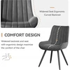 Lux Dom Furniture TAMSIAI PILKA KĖDĖ svetainei, valgomajam, virtuvei, mansardai, MODERNA