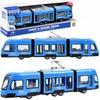 Luxma Didelis mėlynas tramvajus su garsu ir šviesomis, 44 cm