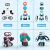 Luxma Magnetinės kaladėlės vaikams, robotai, 21 elementas, erdvės pramogos