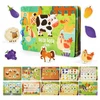 Luxma Montessori knyga Velcro farm DIY Edukacinis ir kūrybinis vaikams
