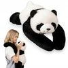 Luxma Panda svertinis meškiukas 65 cm terapinis pliušinis žaislas 1kg ADHD autizmo stresas