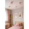 Luxolar Lampa Sufitowa Natynkowa GU10 LED Spot Ruchoma Różowa TUBA