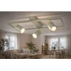 Luxolar Lampa Sufitowa Ramka 3xGU10 Szałwia Oliwka Złota Ruchoma Salon Viryklė