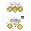 Luxolar Lampa Sufitowa Żyrandol Plafon Gold Globe 488-EG3 LED 3xE27 LED Ruchome