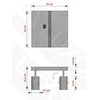 Luxolar Lampa Sufitowa Żyrandol Plafon Tuby Metal SPOT AG4 LED 4xGU10 Balta