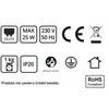 Luxolar Lampa Sufitowa Żyrandol Plafon Tuby Metal SPOT AG4 LED 4xGU10 Balta